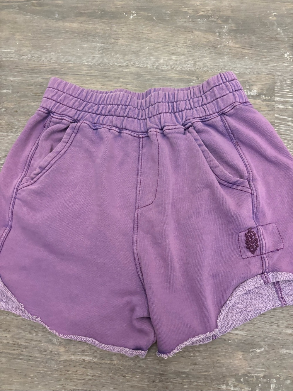 Free People Lilac Athletic Elastic-Waist Shorts - Picture 4 of 6